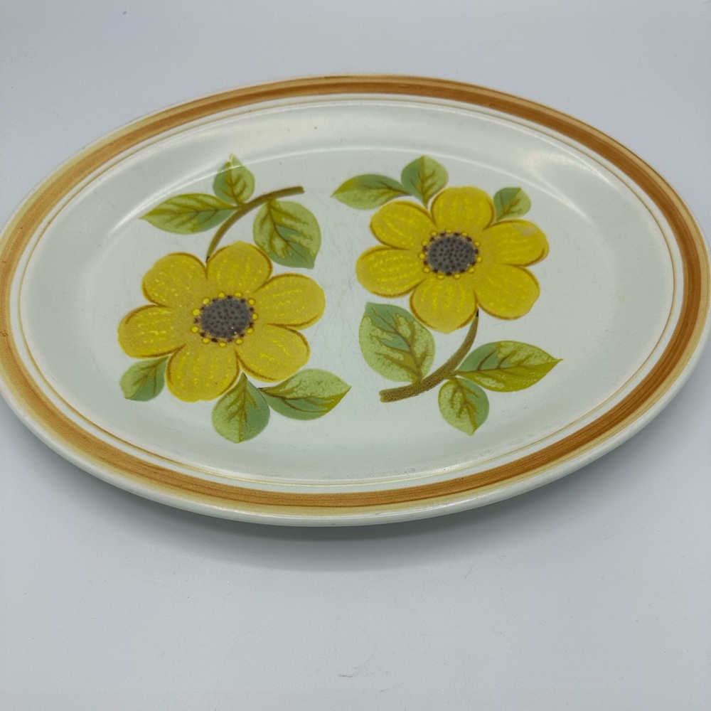 Vintage ROYAL DOULTON Summer Days 13” Oval  Serving Platter Cottage Core